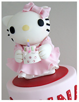 Hello Kitty Girls Birthday Cake
