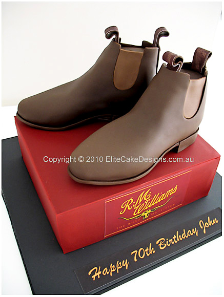 R.M Williams Boots novelty cake in Sydney