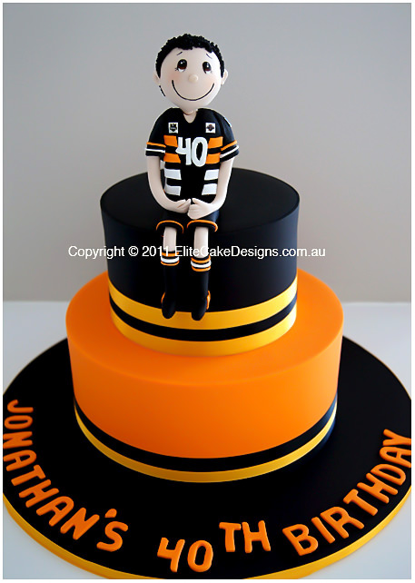 NRL West Tigers birthday cake