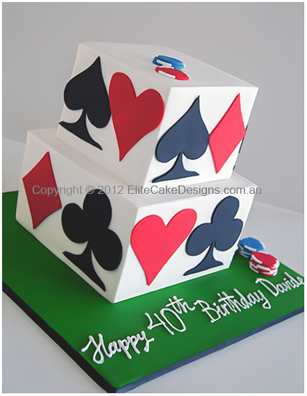 casiino playing cards cake in sydney