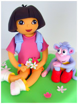 Dora the esplorer novelty cake