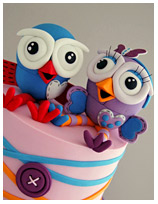 Giggle and Hoot Birthday cake for kids