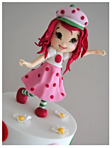 Strawberry Shortcake girls birthday cake