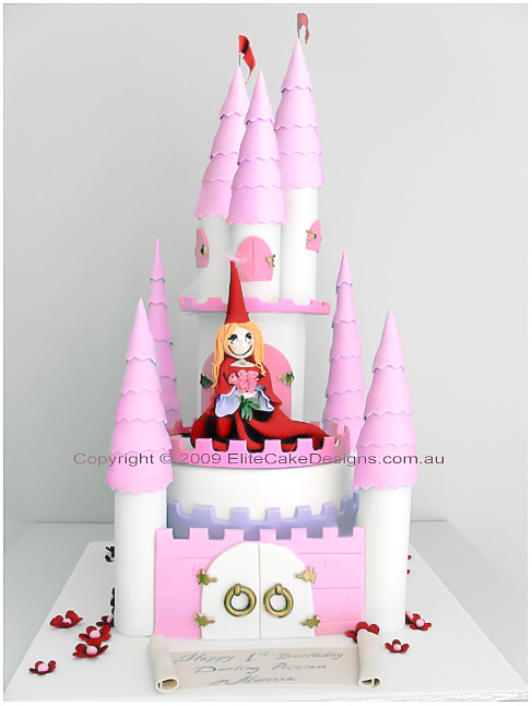Princess-fairy castle birthday cake