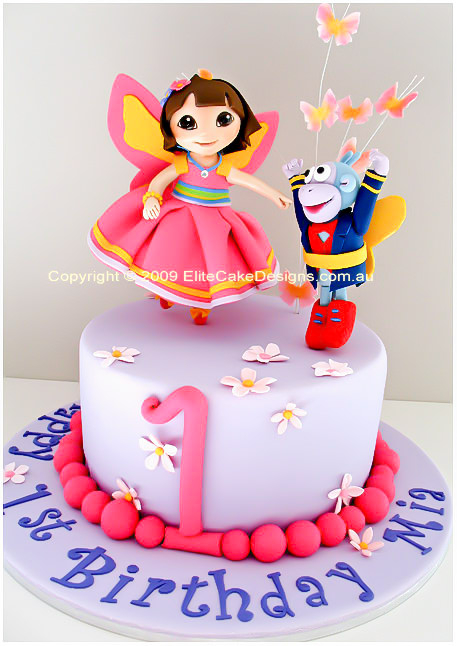 Dora-Fairy Birthday Cake for girls