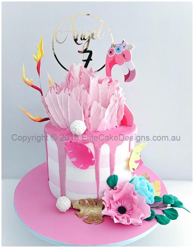 Flamingo chocolate cake|pink cake|theme cake|Microwave cake|Birthday cake # cake #birthday - YouTube