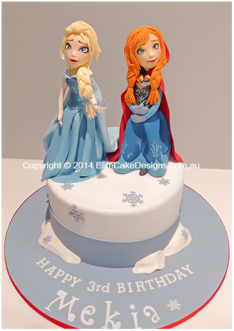 Disney Frozen Birthday Cake with Name Editor - eNamePic