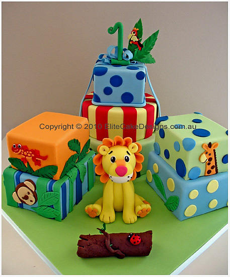 Lion Safari Birthday cake