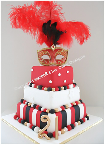 Masquerade Novlety Cake