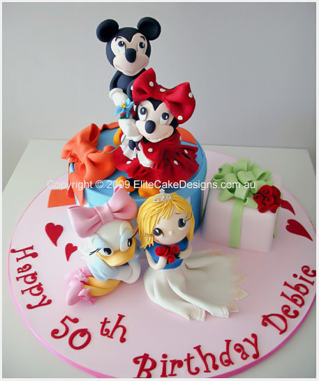 Walt Disney friends birthday cake