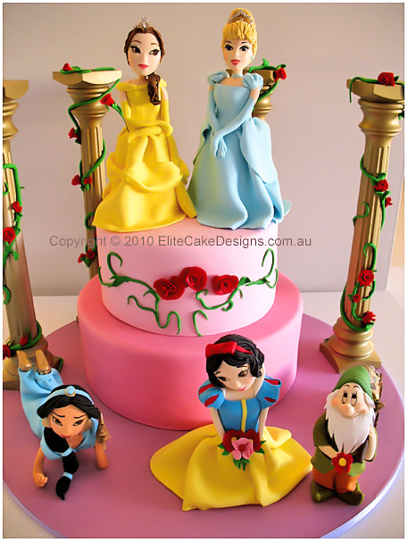Disney Princesses Birthday Cake
