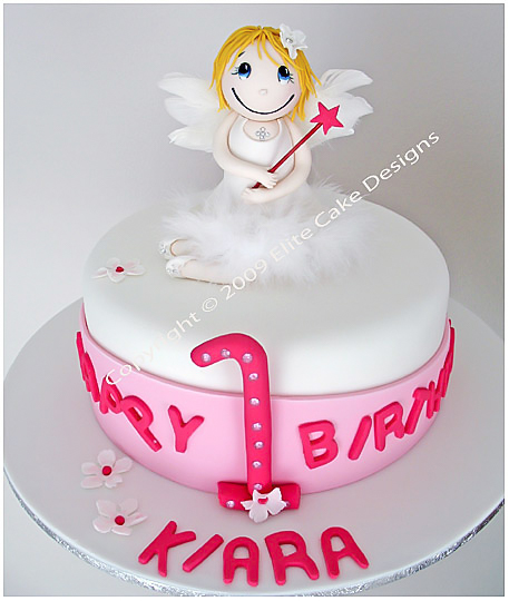 Golden Happy Birthday Angel Cake Topper, Packaging Type: Packet