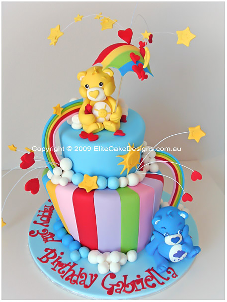 Care bears birthday cake