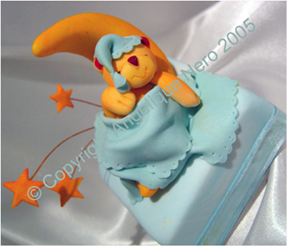 >Teddy Moon Mini Cakes Sydney for Christening