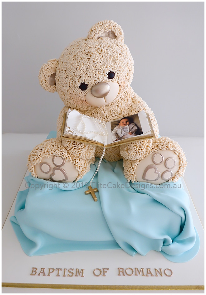 Seated Teddy Bear Cake – The Cake Guru