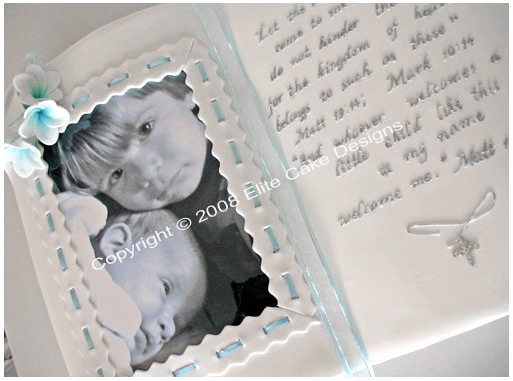 Bible cake for boy