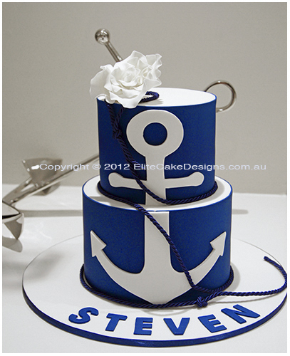 Nautical Birthday Cake Topper, Sailor Baby Shower, Nautical Birthday, – C T  B
