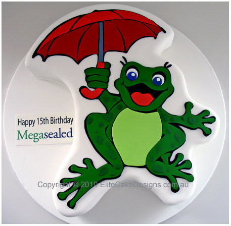Megasealed Corporate birthday cake