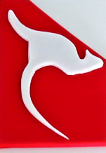 Qantas logo corporate cake
