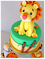 Lion Safari theme cupcakes