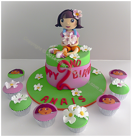 Dora the Explorer kids cupcakes
