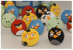 Angry Bird Cupcakes