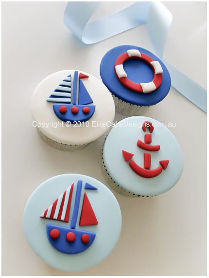  Sailing Boat theme cupcakes