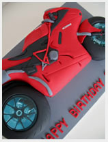 racing motorbike novelty cake