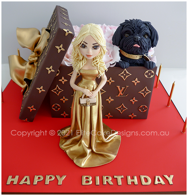 Elite Cake Designs - Beautifuly desgined Louis Vuitton gift box