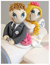 Funky Couple Wedding Cake #8