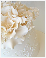 Dessert Buffet wedding cake with roses