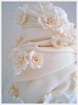 Rose tower Wedding Cake
