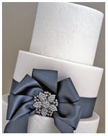 Floral pattern wedding cake