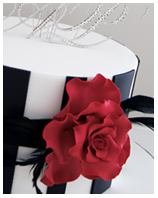 Red Rose Wedding - Engagement Cake