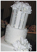swarivski crystals wedding cake